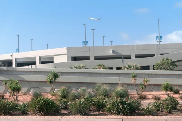 Modern airport structure symbolizing aviation led urban growth Morocco and infrastructure expansion